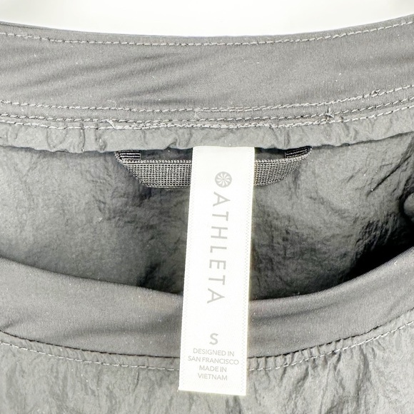 Athleta Running Free Nylon Half Zip Black Top Size Small - Picture 7 of 10